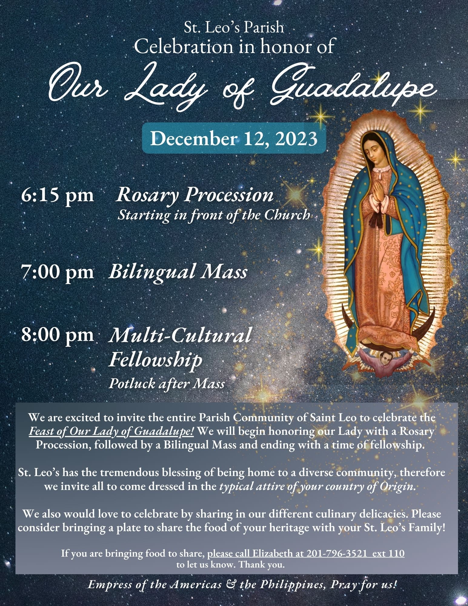Lady of Guadalupe Flyer 2023